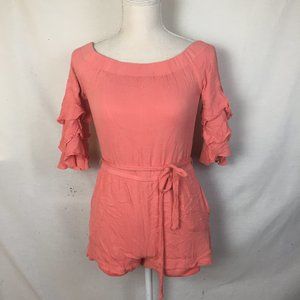 Lulu's Santa Ana Ruffle Sleeve Romper